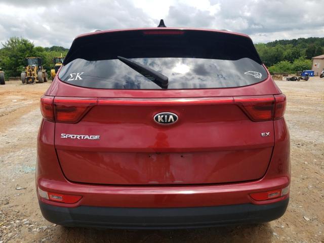 KNDPNCAC4H7289509 - 2017 KIA SPORTAGE EX RED photo 6