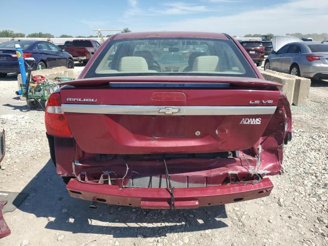 1G1ZT54865F233891 - 2005 CHEVROLET MALIBU LS RED photo 6