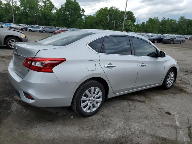 3N1AB7AP0KY375739 - 2019 NISSAN SENTRA S SILVER photo 3