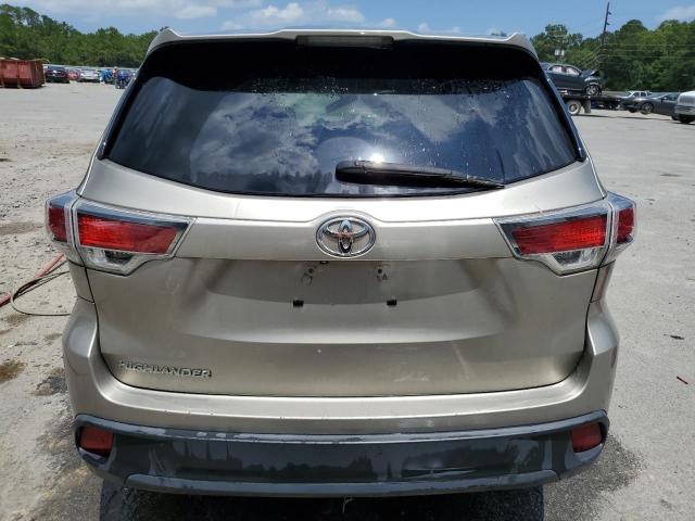 5TDZARFH8GS018663 - 2016 TOYOTA HIGHLANDER LE TAN photo 6