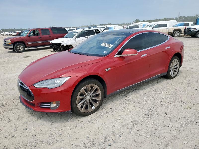 5YJSA1DP0DFP18903 - 2013 TESLA MODEL S RED photo 1