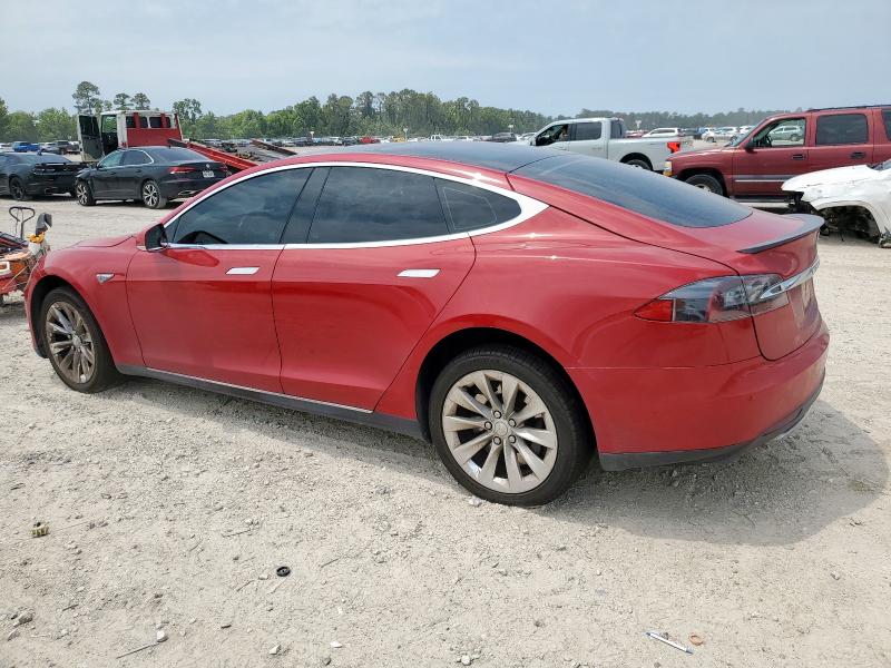 5YJSA1DP0DFP18903 - 2013 TESLA MODEL S RED photo 2