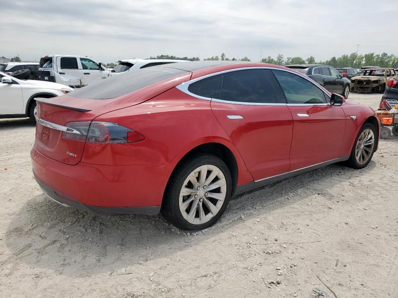 5YJSA1DP0DFP18903 - 2013 TESLA MODEL S RED photo 3