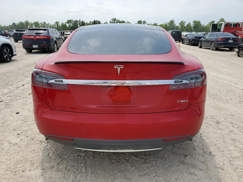 5YJSA1DP0DFP18903 - 2013 TESLA MODEL S RED photo 6