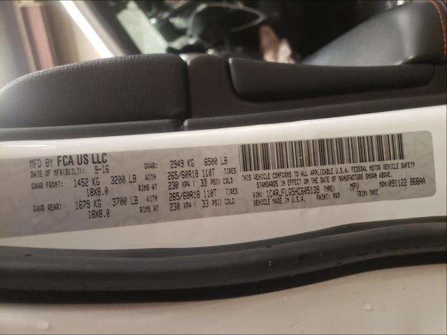 1C4RJFLG5HC605139 - 2017 JEEP GRAND CHER TRAILHAWK 白色 照片 10