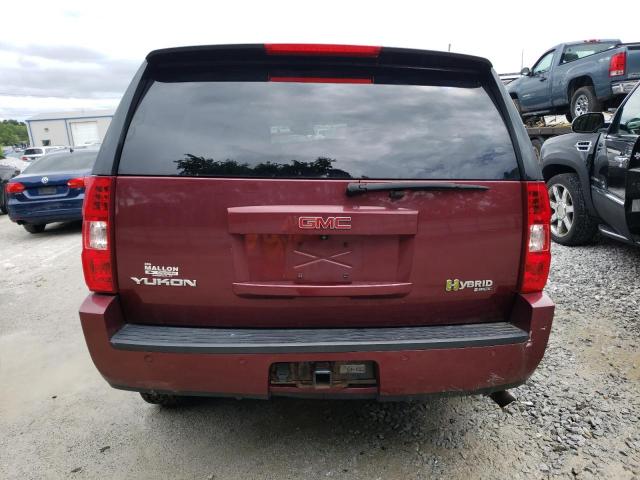 1GKFK13569R174069 - 2009 GMC YUKON HYBRID RED photo 6