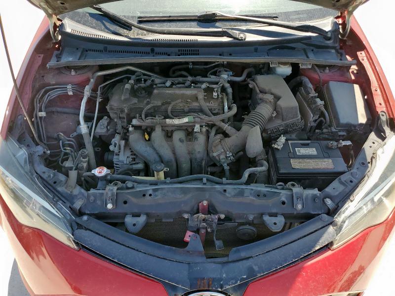 5YFBURHEXKP934144 - 2019 TOYOTA COROLLA L RED photo 11