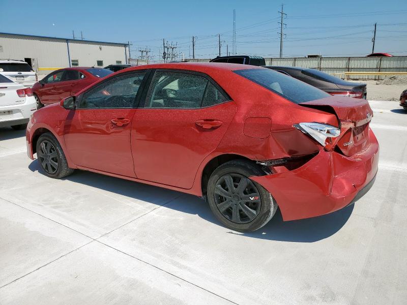 5YFBURHEXKP934144 - 2019 TOYOTA COROLLA L RED photo 2