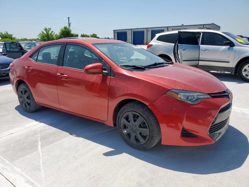 5YFBURHEXKP934144 - 2019 TOYOTA COROLLA L RED photo 4