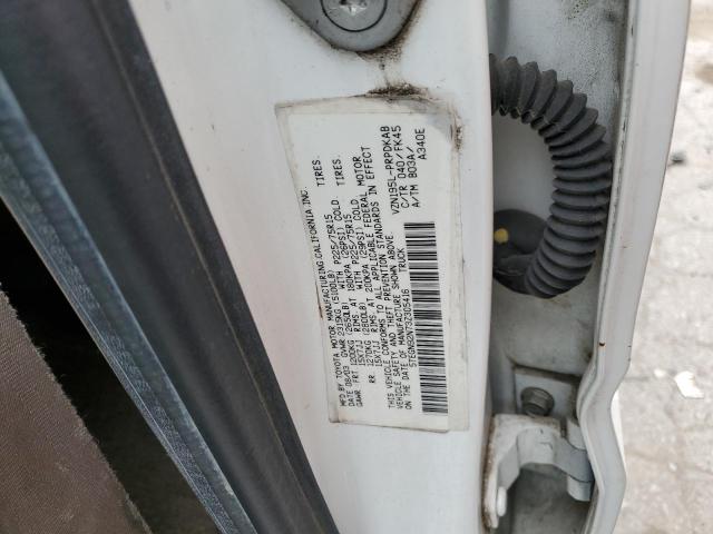 5TEGN92N73Z305416 - 2003 TOYOTA TACOMA DOUBLE CAB PRERUNNER WHITE photo 12