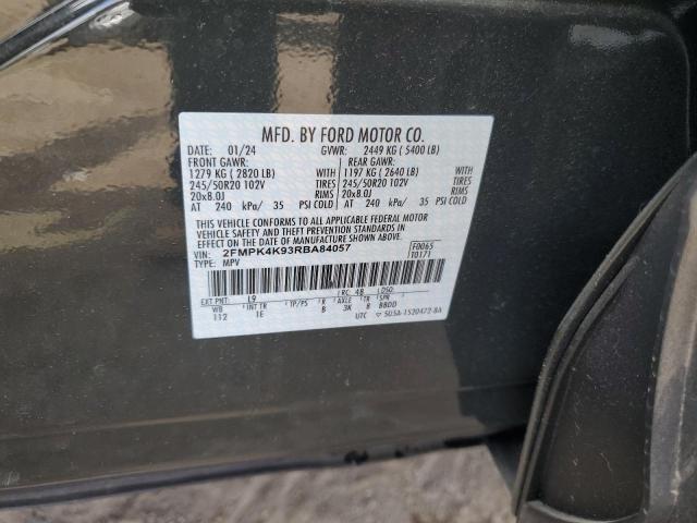 2FMPK4K93RBA84057 - 2024 FORD EDGE TITANIUM GREEN photo 14