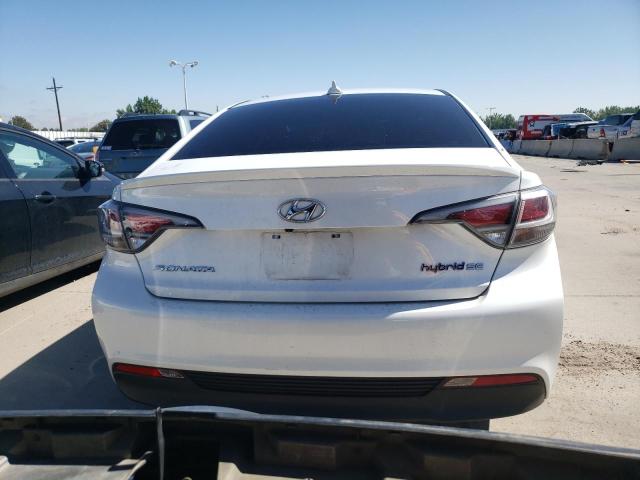 KMHE24L13GA038544 - 2016 HYUNDAI SONATA HYBRID WHITE photo 6