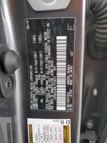 JTEBU5JR4L5754027 - 2020 TOYOTA 4RUNNER SR5/SR5 PREMIUM 灰色 照片 12