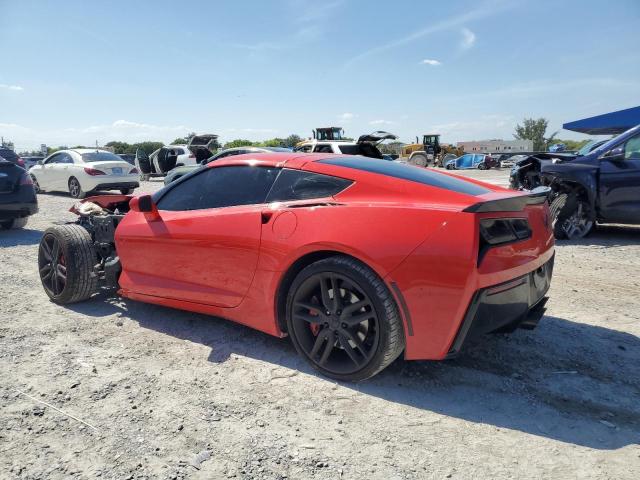 1G1YB2D72K5121028 - 2019 CHEVROLET CORVETTE STINGRAY 1LT RED photo 2