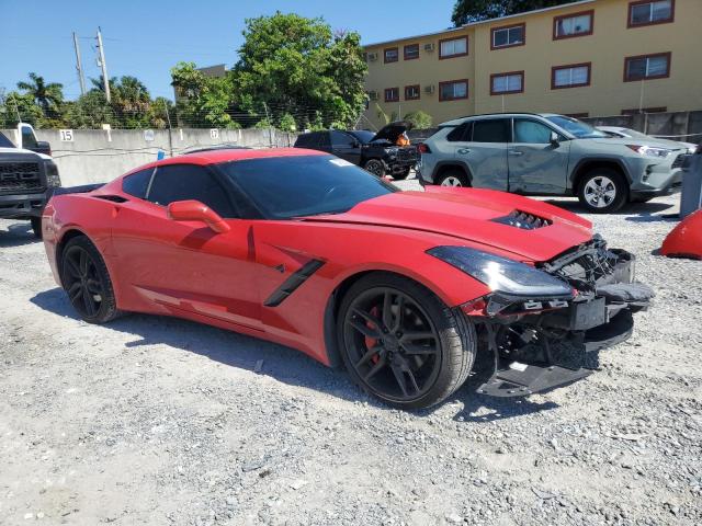 1G1YB2D72K5121028 - 2019 CHEVROLET CORVETTE STINGRAY 1LT RED photo 4