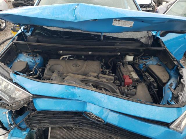 2T3W1RFV4MW160091 - 2021 TOYOTA RAV4 XLE BLUE photo 12