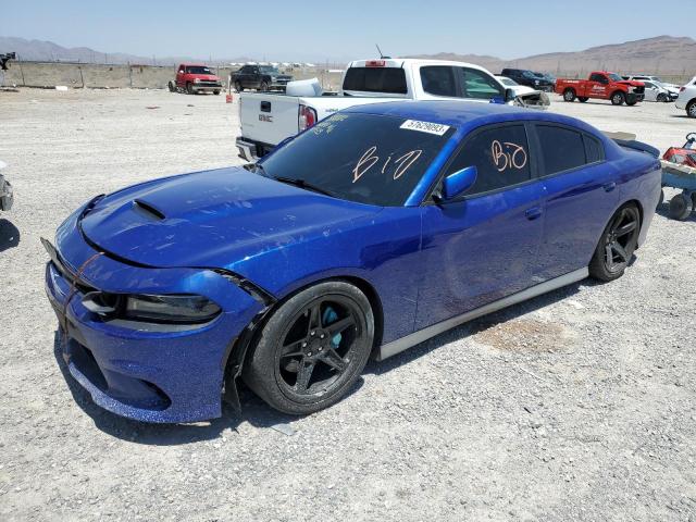 2C3CDXGJ7KH553272 - 2019 DODGE CHARGER SCAT PACK BLUE photo 1