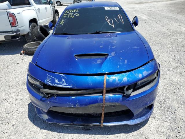 2C3CDXGJ7KH553272 - 2019 DODGE CHARGER SCAT PACK BLUE photo 5