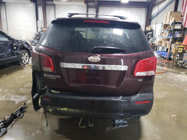 5XYKUDA6XDG374607 - 2013 KIA SORENTO EX BURGUNDY photo 6