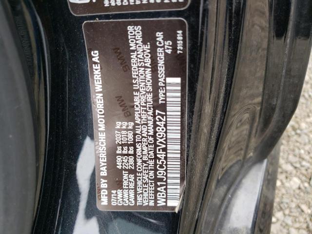 WBA1J9C54FVX98427 - 2015 BMW M235XI BLACK photo 12