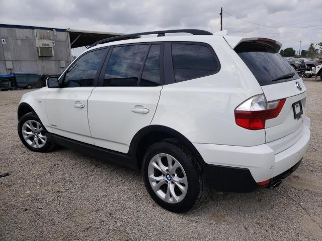 WBXPC93409WJ24680 - 2009 BMW X3 XDRIVE30I WHITE photo 2