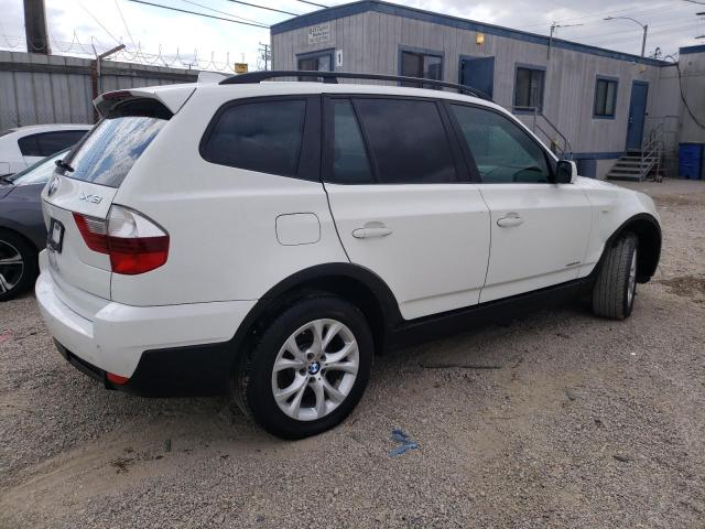 WBXPC93409WJ24680 - 2009 BMW X3 XDRIVE30I WHITE photo 3