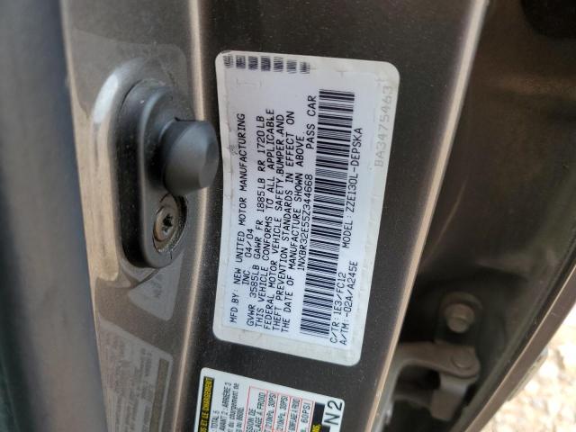 1NXBR32E55Z344668 - 2005 TOYOTA COROLLA CE GRAY photo 13