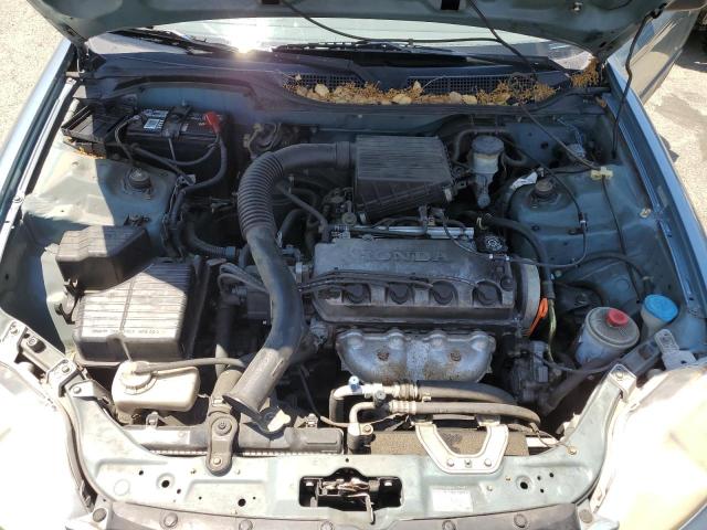 2HGEJ6619YH592562 - 2000 HONDA CIVIC BASE TEAL photo 11
