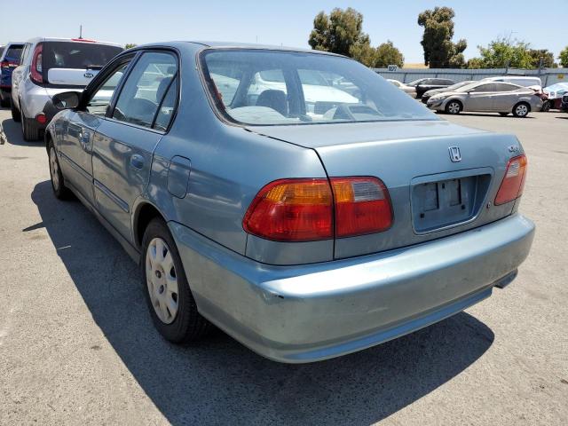 2HGEJ6619YH592562 - 2000 HONDA CIVIC BASE TEAL photo 2