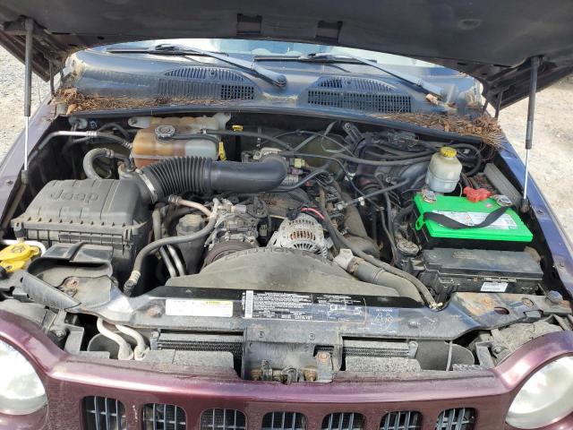 1J4GL48K44W294406 - 2004 JEEP LIBERTY SPORT 勃艮第红 照片 12