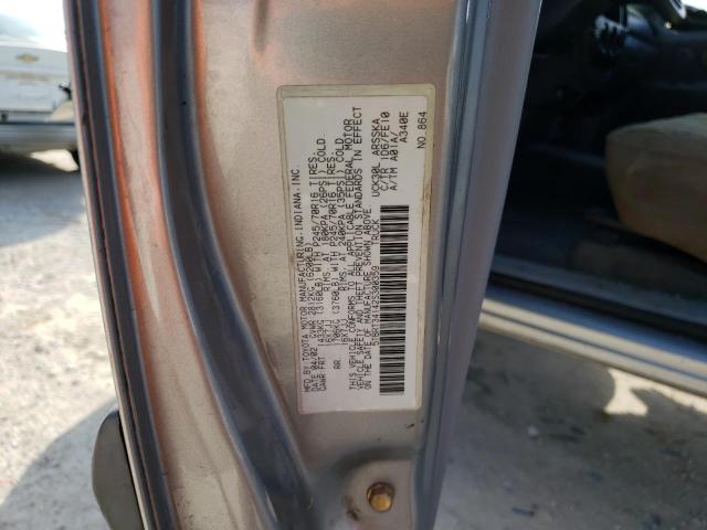 5TBRT34142S300359 - 2002 TOYOTA TUNDRA ACCESS CAB GRAY photo 12