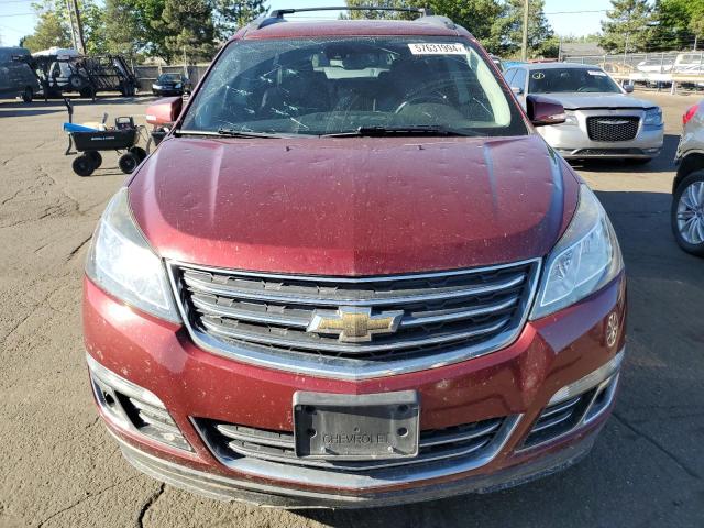 1GNKVJKD2FJ370876 - 2015 CHEVROLET TRAVERSE LTZ RED photo 5