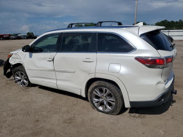5TDKKRFHXFS119622 - 2015 TOYOTA HIGHLANDER XLE WHITE photo 2