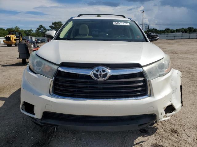 5TDKKRFHXFS119622 - 2015 TOYOTA HIGHLANDER XLE WHITE photo 5