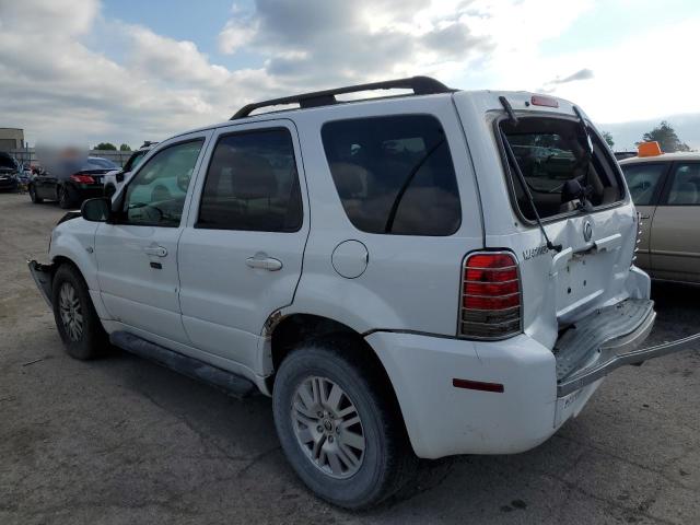 4M2YU56155DJ12453 - 2005 MERCURY MARINER WHITE photo 2