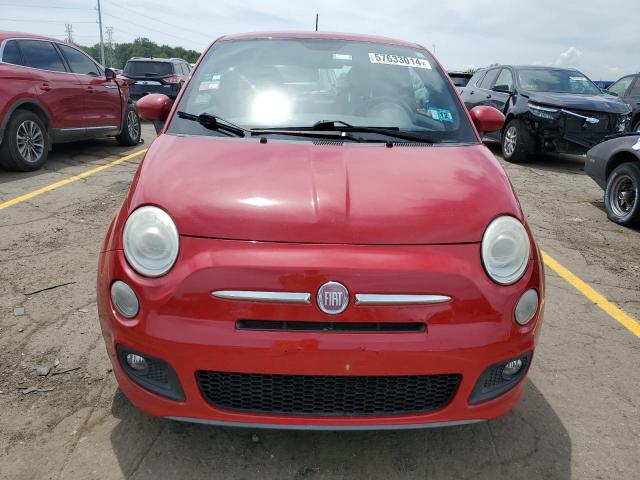 3C3CFFBR2CT126317 - 2012 FIAT 500 SPORT RED photo 5