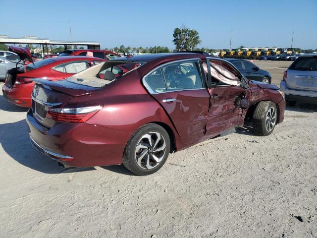 1HGCR2F83GA062722 - 2016 HONDA ACCORD EXL BURGUNDY photo 3