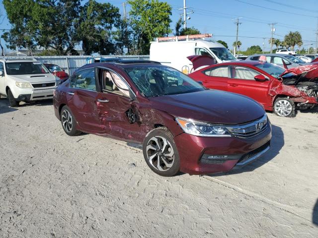 1HGCR2F83GA062722 - 2016 HONDA ACCORD EXL BURGUNDY photo 4