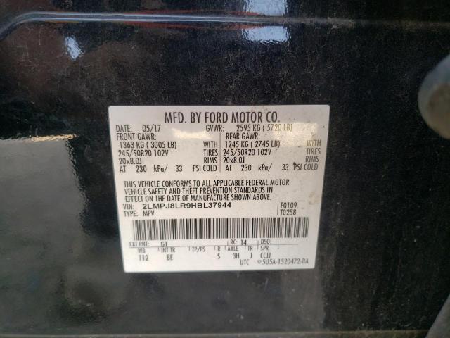 2LMPJ8LR9HBL37944 - 2017 LINCOLN MKX RESERVE Սև լուսանկար 13