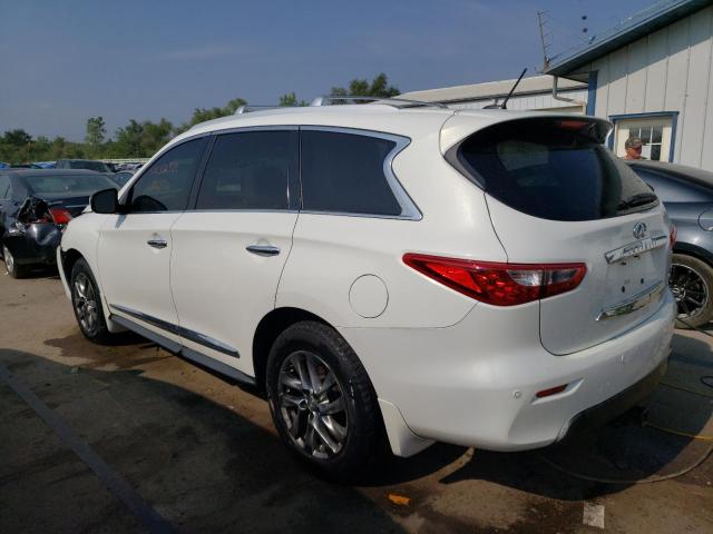 5N1AL0MM8DC302905 - 2013 INFINITI JX35 WHITE photo 2