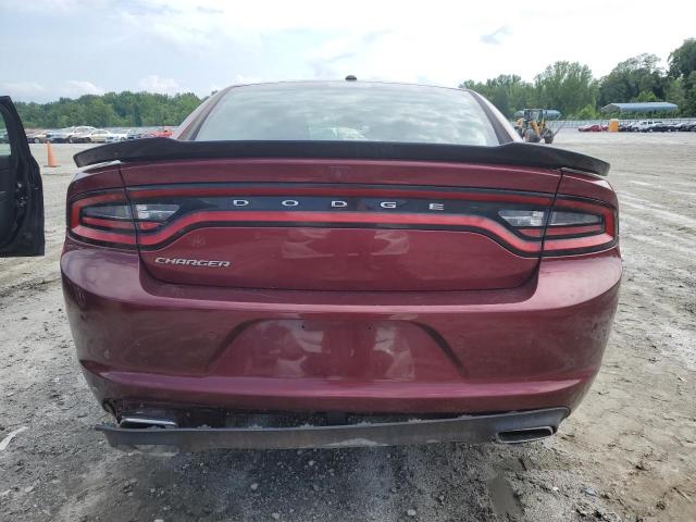 2C3CDXBG2MH632301 - 2021 DODGE CHARGER SXT BURGUNDY photo 6