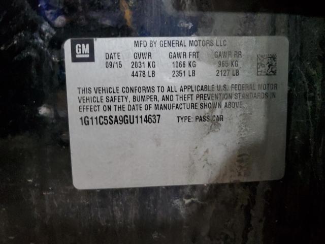 1G11C5SA9GU114637 - 2016 CHEVROLET MALIBU LIM LT 黑色 照片 13