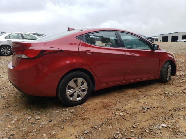 KMHDH4AE8GU619620 - 2016 HYUNDAI ELANTRA SE RED photo 3