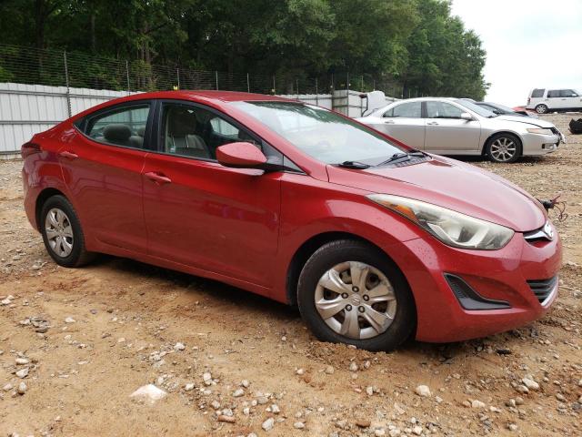 KMHDH4AE8GU619620 - 2016 HYUNDAI ELANTRA SE RED photo 4