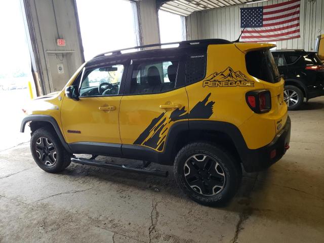 ZACCJBCTXGPE18579 - 2016 JEEP RENEGADE TRAILHAWK YELLOW photo 2