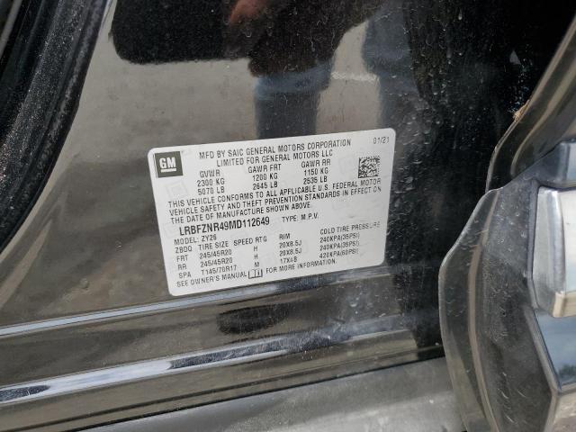 LRBFZNR49MD112649 - 2021 BUICK ENVISION ESSENCE BLACK photo 13