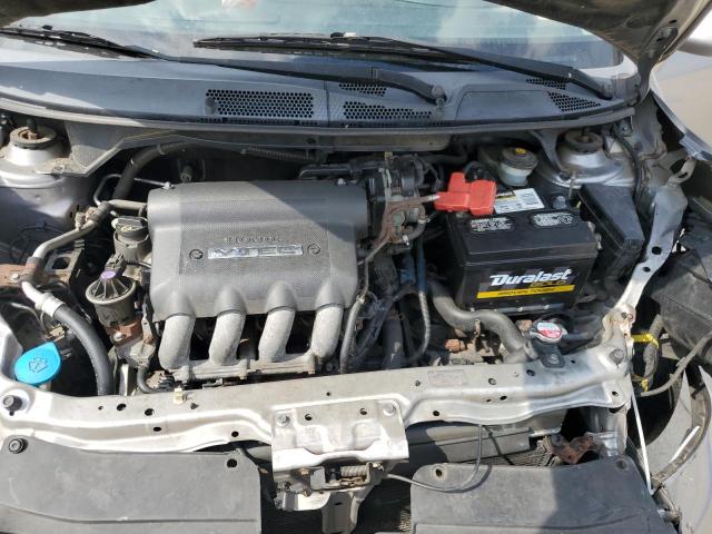 JHMGD38657S035465 - 2007 HONDA FIT S ვერცხლისფერი ფოტო 11