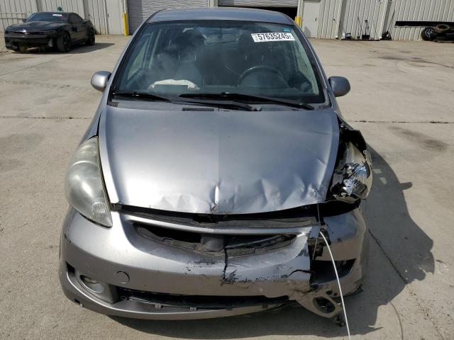 JHMGD38657S035465 - 2007 HONDA FIT S ვერცხლისფერი ფოტო 5