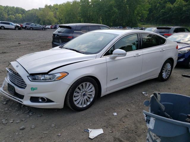 3FA6P0LU5FR226411 - 2015 FORD FUSION SE HYBRID WHITE photo 1