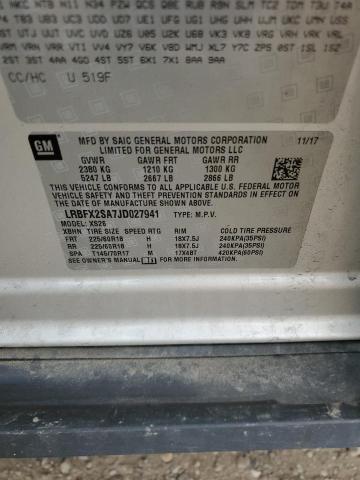 LRBFX2SA7JD027941 - 2018 BUICK ENVISION ESSENCE فضي صورة 12